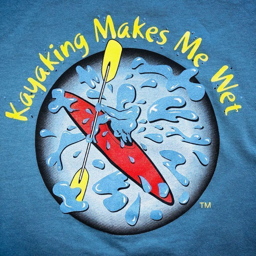 NWOT Adult Unisex Small Anvil Kayaking Graphic TShirt